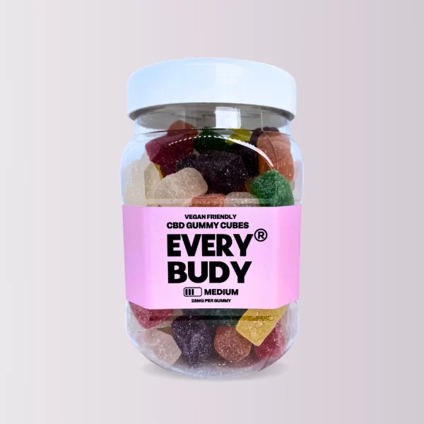 CBD Gummy Cubes - Large Tub (25mg)